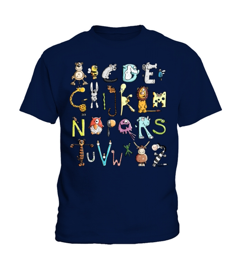 Colorful Animal Alphabet - Animals Kids T-Shirt