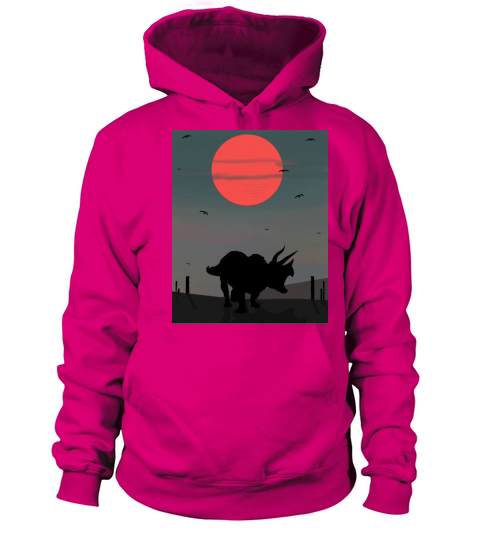 Dino in siluet 5 Women's Hoodie