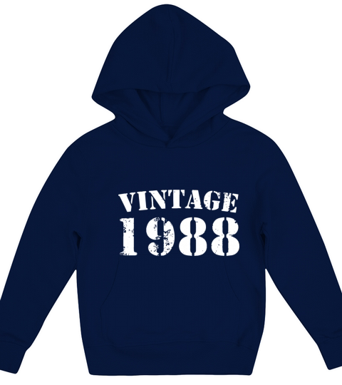 vintage 1988 grandpa Kids Hoodie
