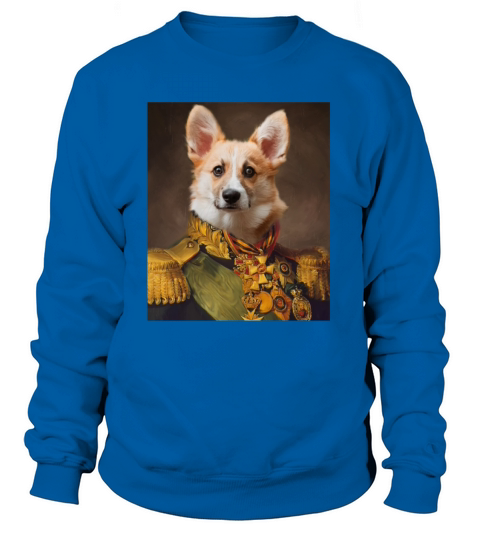 The Colonel Corgi Funny Small Pet Lover Dog Humor Women's Sweatshirt
