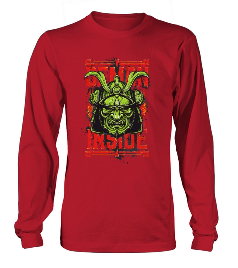 Demon Inside Samurai Mask Women's Long Sleeve