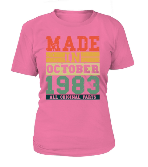 1983 Birthday october Vintage Saying Women's T-Shirt