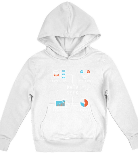 Data Geek Information Analyst Gift Idea Funny Engineering Kids Hoodie
