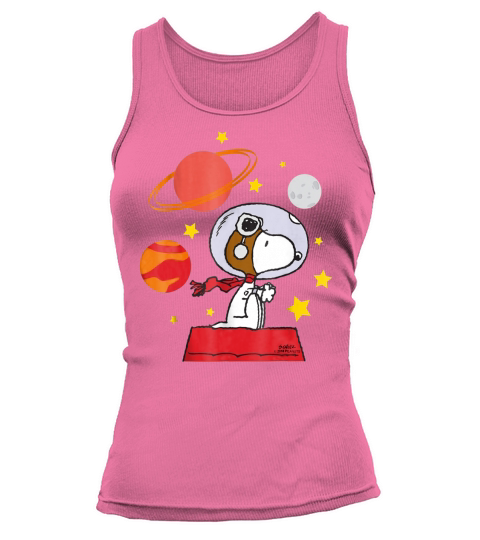 Peanuts Snoopy Space Pilot Mars, Moon And Saturn shirt Tank top Woman