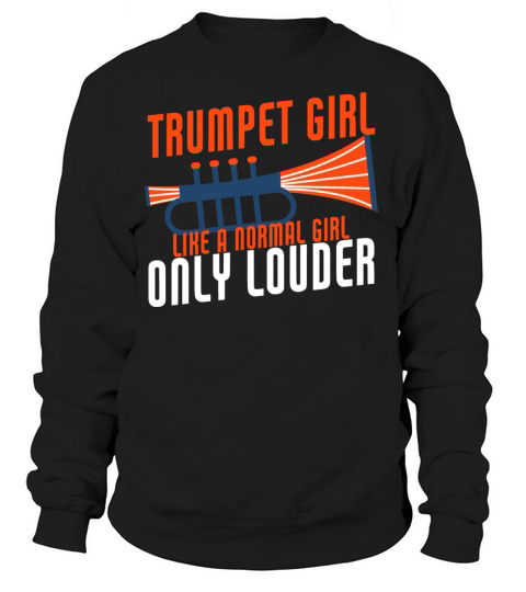 Trumpet Girl Funny Trumpeter Marching Band Women's Sweatshirt