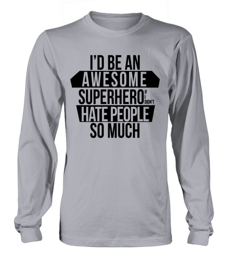 Funny Introvert Superhero Quote Women's Long Sleeve