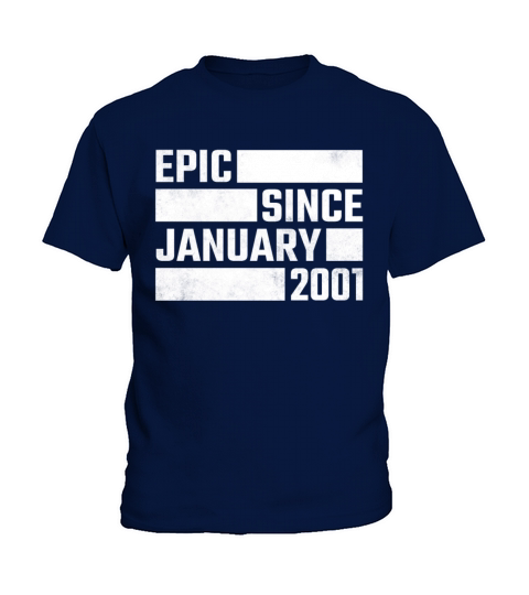 20th birthday present january vintage 2001 20 Kids T-Shirt