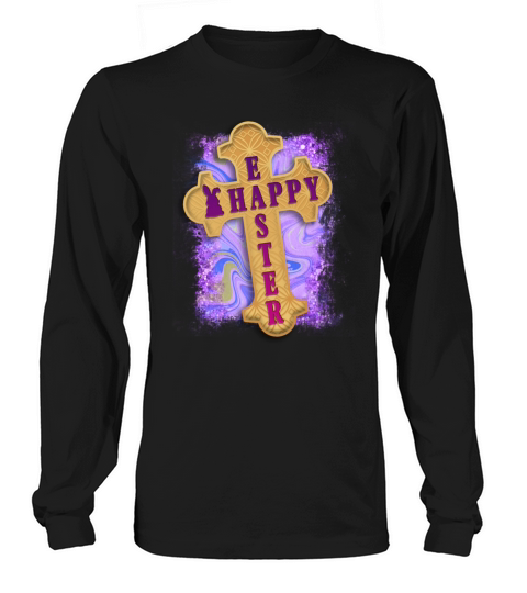Happy Easter Cross Long sleeved Unisex
