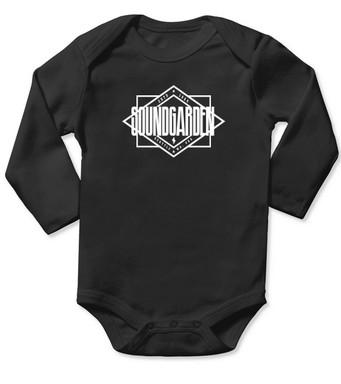 Soundgarden Established 1984 Seattle Logo Long Sleeve Baby One-Piece