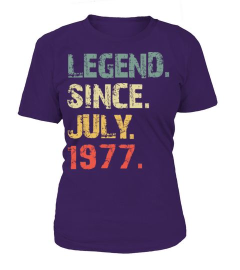 Legend Since July 1977 shirt Vintage birthday Women's T-Shirt