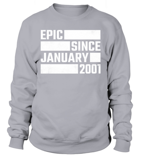 20th birthday present january vintage 2001 20 Women's Sweatshirt