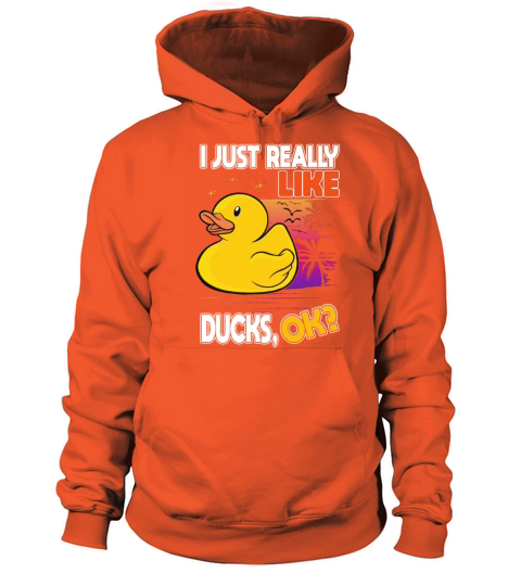 I Just Really Like Ducks Rubber Duck Women's Hoodie