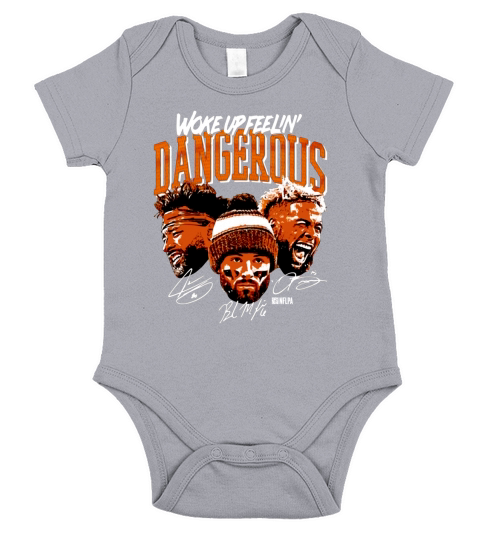 Baker Mayfield Woke Up Feeling Dangerous Short Sleeve Baby One-Piece