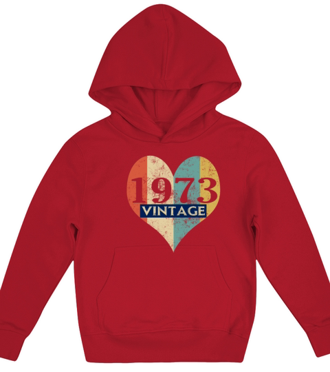Vintage 1973 Retro Kids Hoodie