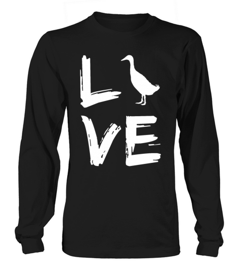 Love running duck gift poultry duck owners Women's Long Sleeve