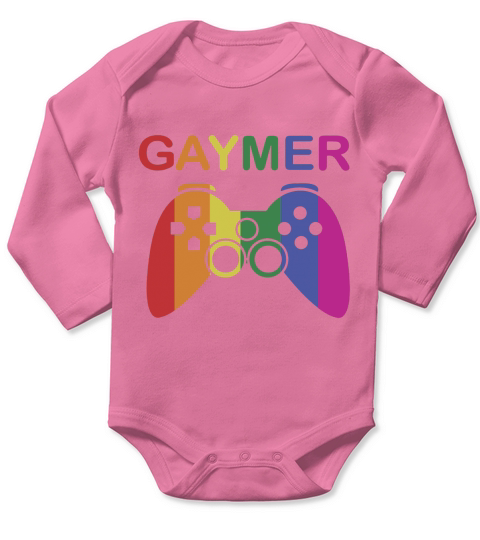 gaymer gay gamer lgbt gift shirt Long Sleeve Baby One-Piece