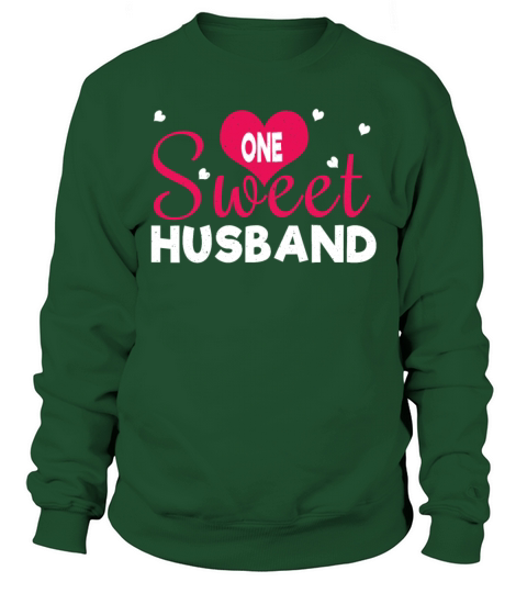 One Sweet Husband Heart Valentines Day Sweatshirt Unisex