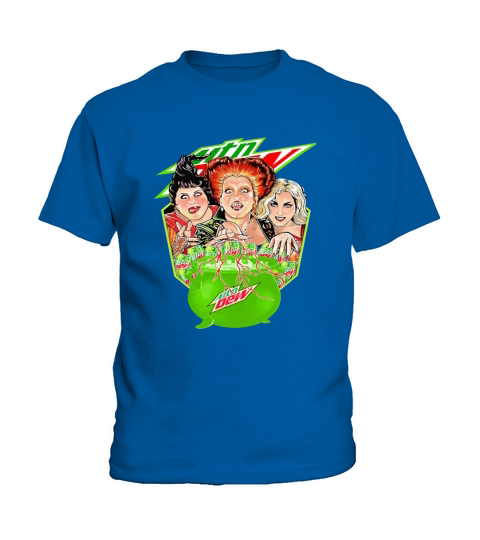 Halloween hocus pocus witch mountain dew shirt Kids T-Shirt