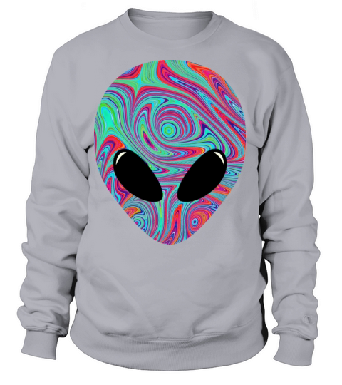 Alien Head Psychedelic Graphic Shirts Women's Sweatshirt