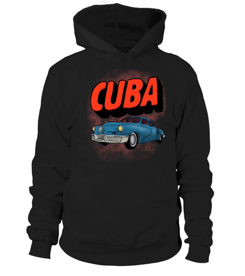 Cuba Vintage Antique Retro Classic American Car Women's Hoodie