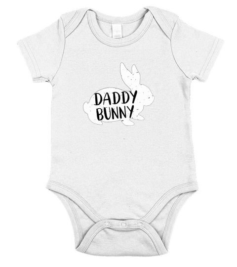 Daddy Bunny Short Sleeve Baby One-Piece