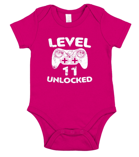 Level 11 Unlocked Frontside Short Sleeve Baby One-Piece