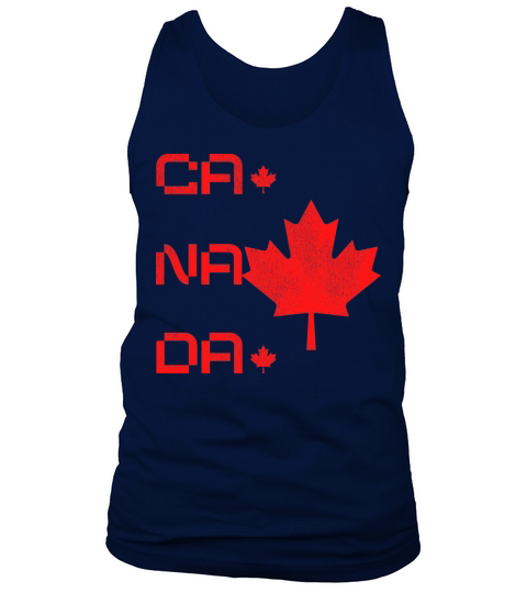 Canada retro text vintage maple leaf t-shirt Men's Tank Top