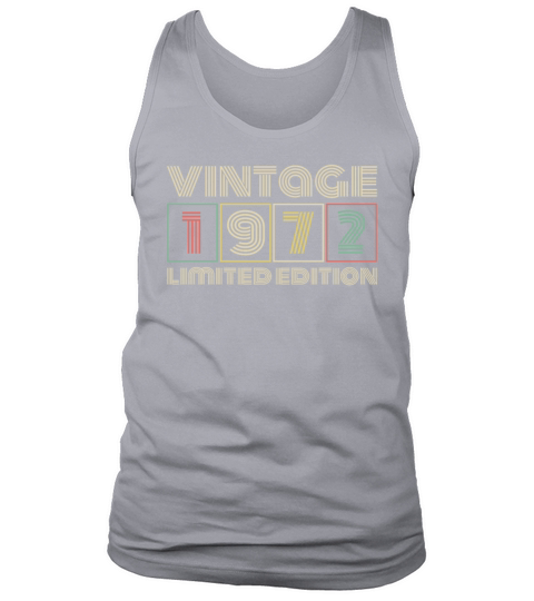 1972 Vintage born in Retro age Birthday gift idea Men's Tank Top