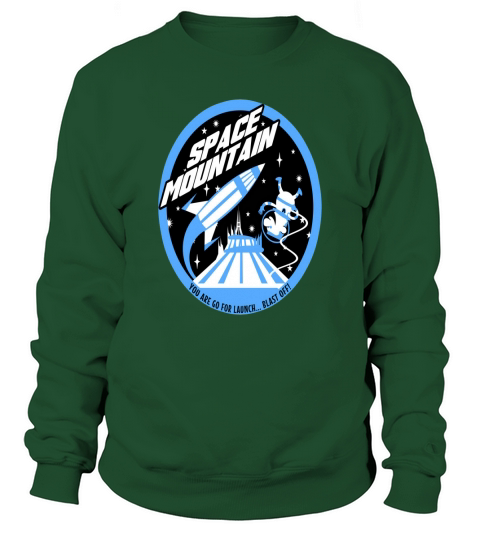 space mountain black and blue Sweatshirt Unisex