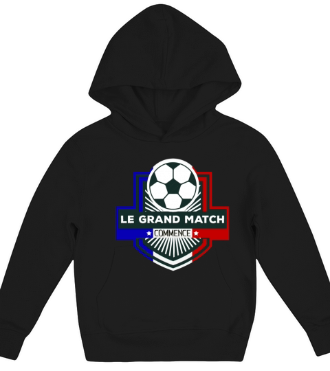 Frankreich the big game begins Kids Hoodie