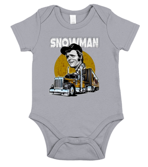 Snowman Smokey Truck Vintage Short Sleeve Baby One-Piece