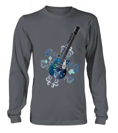 Urban legend Grunge Guitar Large Gif Transparent B Long sleeved Unisex