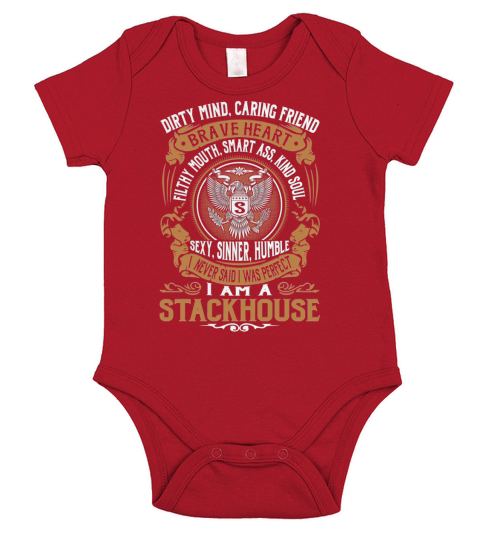 STACKHOUSE Brave Heart Eagle Name Shirts Short Sleeve Baby One-Piece