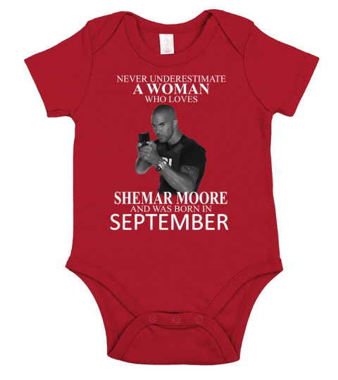 Never Underestimate A Woman Who Loves SHEMAR MOORE And Born In OCTOBER Short Sleeve Baby One-Piece