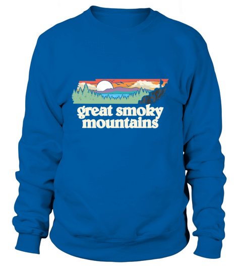 Great Smoky Mountains Tennessee Outdoors Retro Nat Women's Sweatshirt