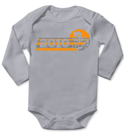 Vintage 2010 Birthday cycling MTB-Bicycles Long Sleeve Baby One-Piece
