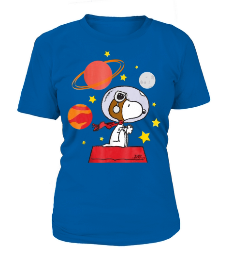 Peanuts Snoopy Space Pilot Mars, Moon And Saturn shirt T-Shirt Woman