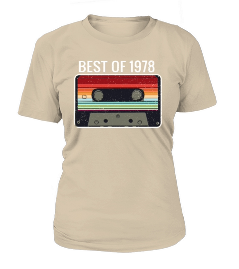 Best Of 1978 43th Birthday Gifts Cassette Tape Women's T-Shirt