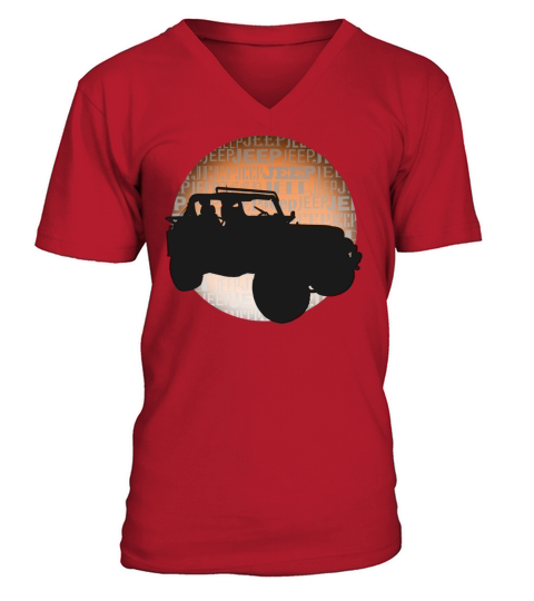 Jeep - Sunset Men's V-Neck T-shirt