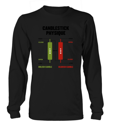 Candlestick Physique Stock Market Day Trader Women's Long Sleeve