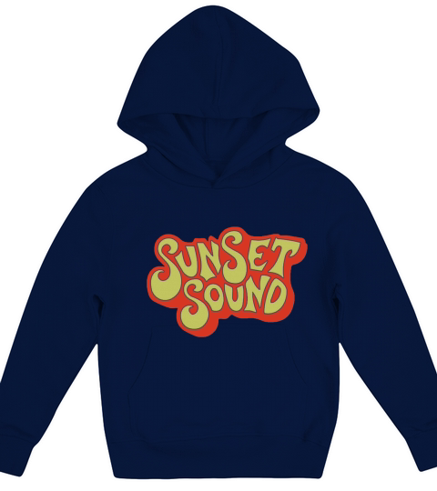 Classic Sunset Sound Logo T Kids Hoodie
