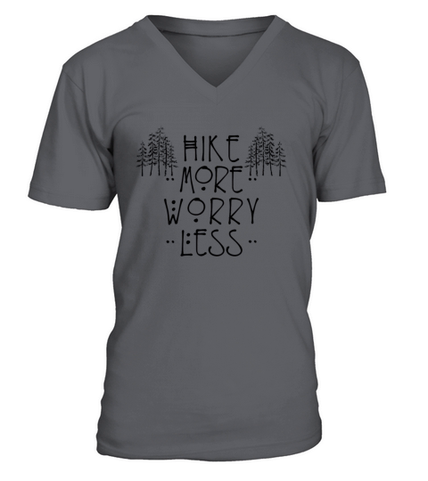 Hike more worry less2 dark NEW Men's V-Neck T-shirt