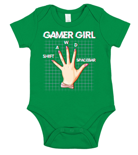 Gamer Girl Funny Video Games Women Gift design Short Sleeve Baby One-Piece