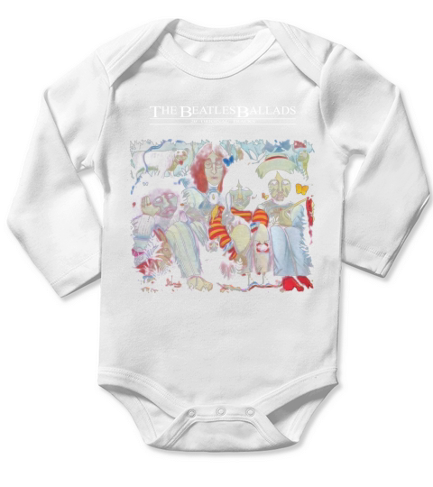 The Beatles Ballads Long Sleeve Baby One-Piece