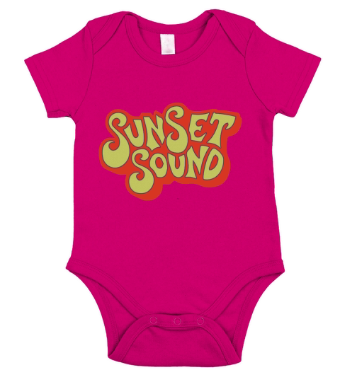 Classic Sunset Sound Logo T Short Sleeve Baby One-Piece