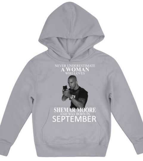 Never Underestimate A Woman Who Loves SHEMAR MOORE And Born In OCTOBER Kids Hoodie