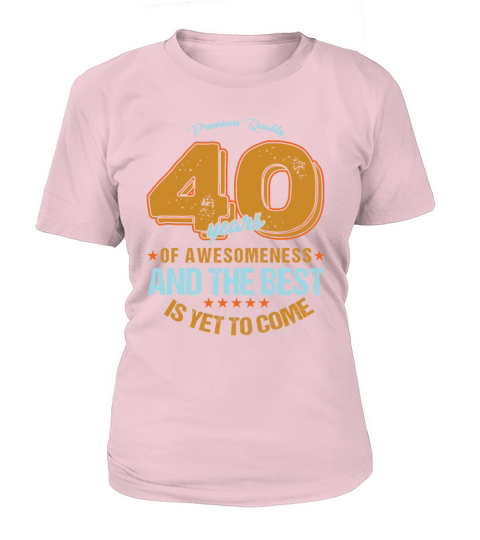40 th Birthday Celebration Gift Premium Quality Women's T-Shirt