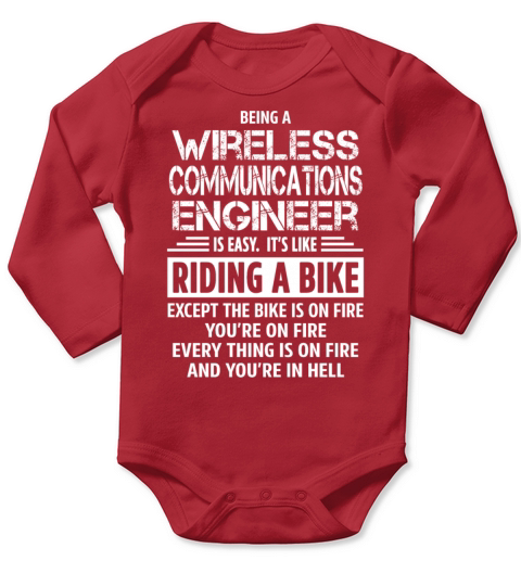 Wireless Communications Engineer Long Sleeve Baby One-Piece