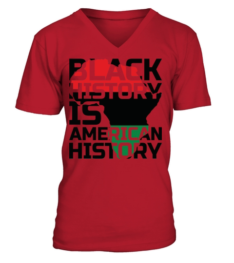 Black history is american history Men's V-Neck T-shirt