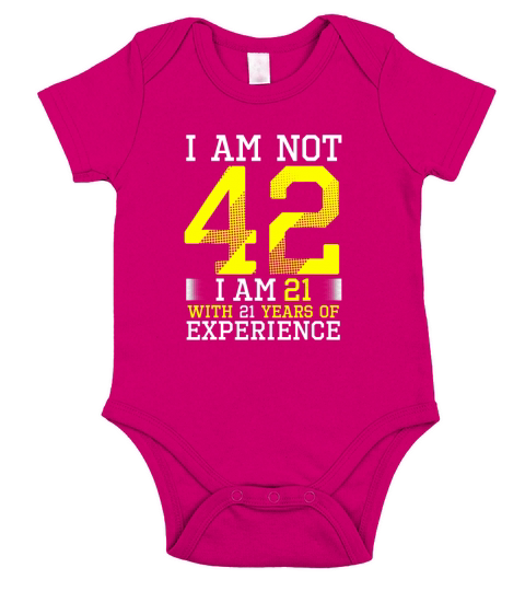 42nd Birthday 42 Year Old Gift Short Sleeve Baby One-Piece